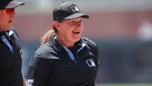 Jen Pawol makes baseball history as first woman to umpire an MLB game