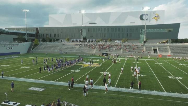 UMD Football Handles Winona State in First-Ever NCAA Game at TCO Stadium