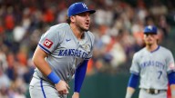 Royals' Vinnie Pasquantino exits with heat
