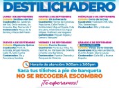 La próxima semana estará Destilichadero en seis colonias