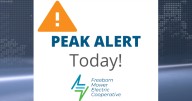 Peak energy alert: Cooperatives urge conservation this afternoon