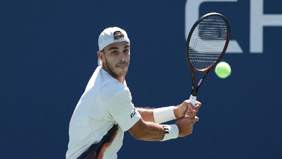 Francisco Cerúndolo debutó con triunfo y notable remontada en el US Open