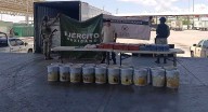Aseguran más de 80 kilos de droga en tractocamión en Opodepe, Sonora