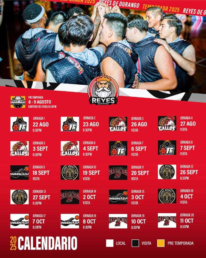 Reyes de Durango, listos para la CIBAPAC 2025