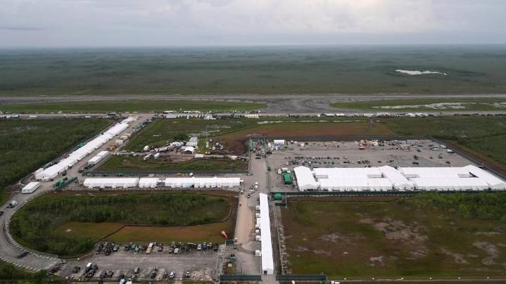 Florida must stop expanding ‘Alligator Alcatraz’ immigration center, judge says