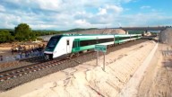 Se descarrila Tren Maya en la estación de Izamal en Yucatán