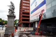 The Jewish Museum’s Israeli flag defaced again with red paint