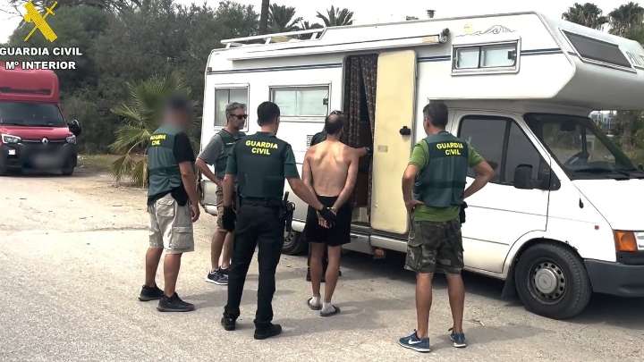 En prisión un detenido como presunto autor de seis incendios forestales en Málaga