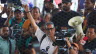 A legal fight is playing out around a Mexican migrant activist accused of human trafficking