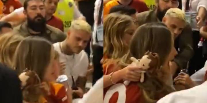 Se conoció el video de la agresión de Mauro Icardi a un hincha del Galatasaray: la reacción de la China Suárez en el conflicto