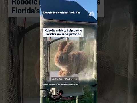 Robotic rabbits help battle Florida's invasive pythons