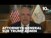 21 attorneys general sue Trump over conditions on grant for crime victims