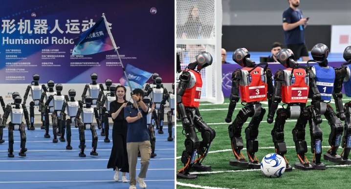 Comenzó en China la primera competencia de robots humanoides