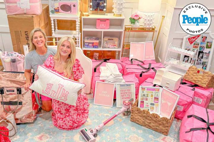 Mom Designs Daughter's Pink College Dorm with Surprise Kitchen Under Bed (Exclusive)