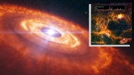 James Webb Space Telescope spots odd planet-forming disk around infant star