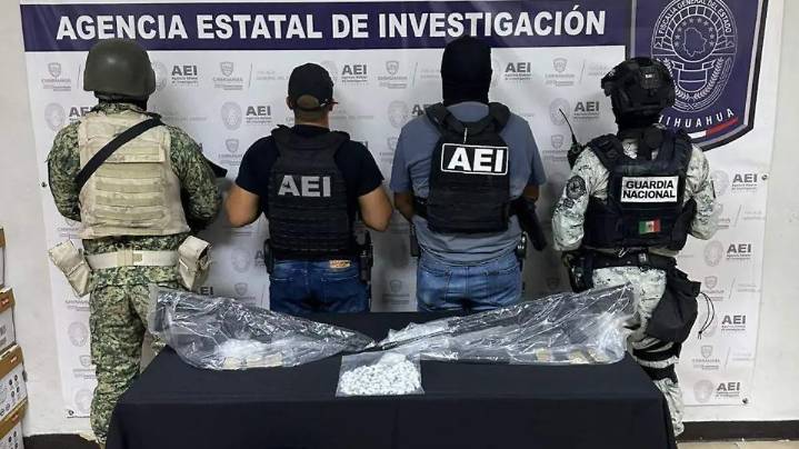 Aseguran granadas, armas, equipo táctico y droga en Juárez