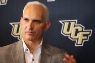 UCF AD Terry Mohajir engages with fans during Q&A session