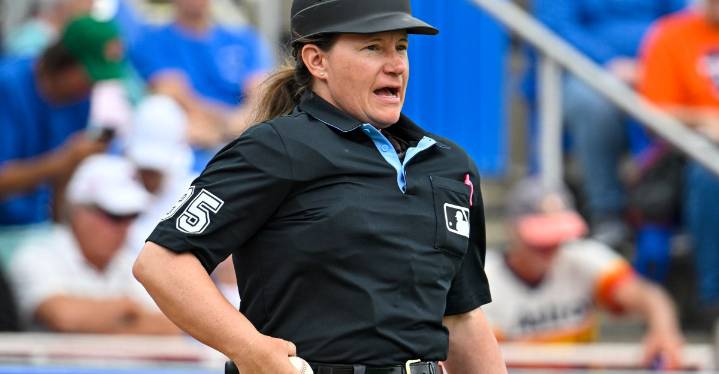 Jen Pawol will become the first female MLB umpire this weekend