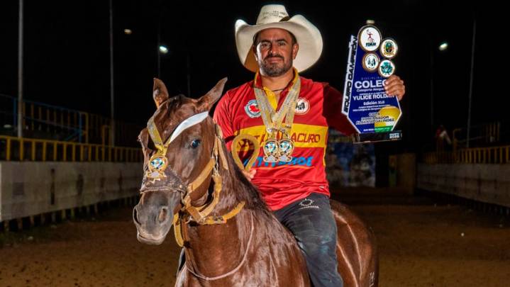 Gustavo Perdomo se consagra Campeón Nacional en coleo representando a Delta Amacuro