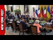 President Trump Holds Ukraine Peace Summit With Zelensky and European Leaders