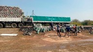 Camión con carga de carbón sufrió un principio de incendio en Ruta 34