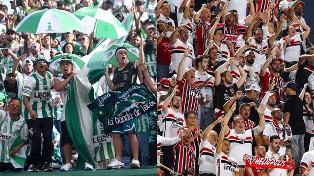 Graves disturbios entre hinchas de Nacional y Sao Paulo en Medellín -