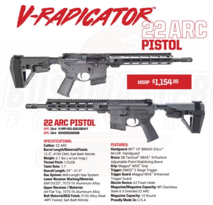 Bushmaster Firearms Launches the V-Radicator 22ARC Pistol | Soldier Systems Daily Soldier Systems Daily