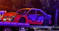 Stolen car chase in Springfield ends in blaze near Riverbend