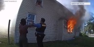 Heroes catch 8-year-old boy in their arms as he jumps from burning home’s window