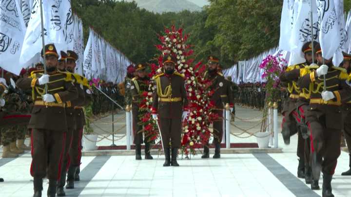 Taliban marks Afghanistan independence anniversary with military display