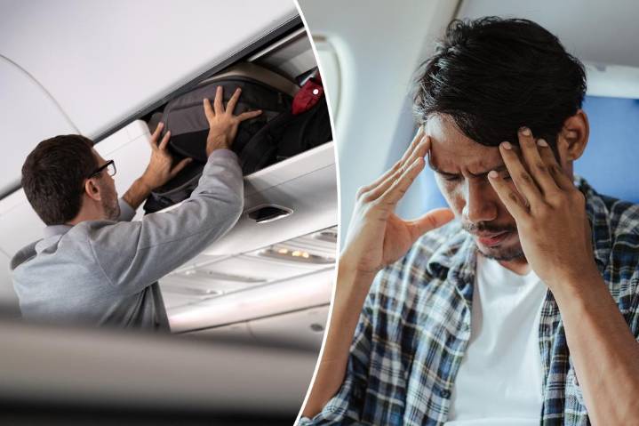 Plane passenger's petty hack to create space for carry-on sparks plane etiquette debate
