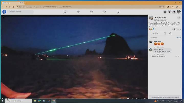 Laser pointer incident shines light on wildlife protection needs