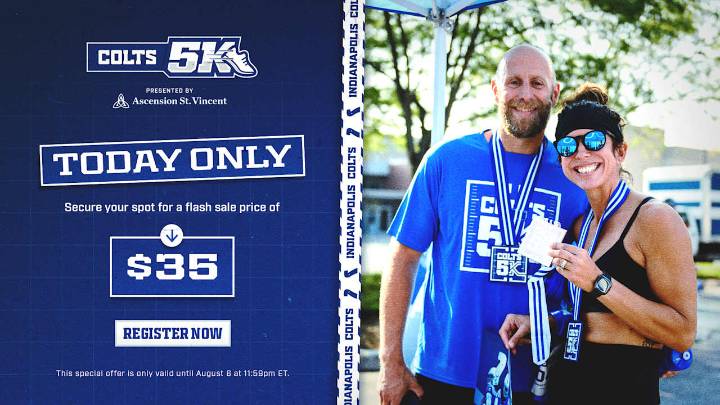 One-day-only flash sale: Register for Colts 5K today for $35
