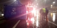 Un muerto, múltiples choques y anegamientos en los accesos: la lluvia complicó el tránsito en el AMBA