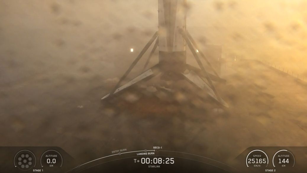 SpaceX sends 28 Starlink satellites into orbit, completes 400th Falcon 9 droneship landing at sea (video)
