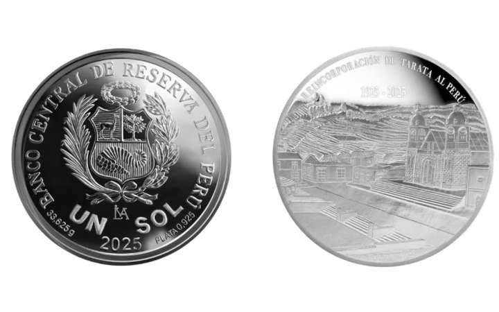 BCR lanza moneda de plata por los 100 años de reincorporación de Tarata al Perú