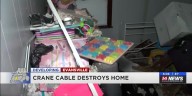 Crane cable falls on Evansville home, destroys young girl’s bedroom