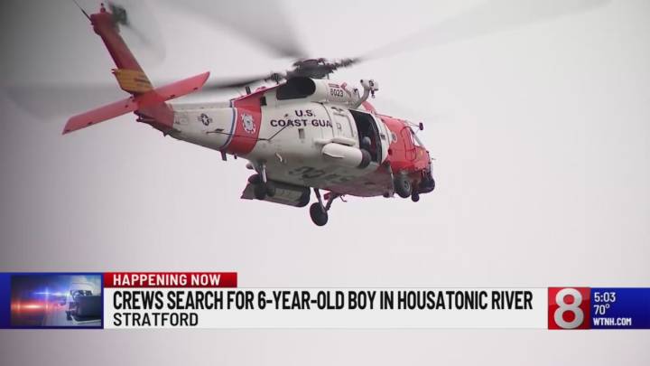 Search continues for 6-year-old boy who fell into Housatonic River in Stratford
