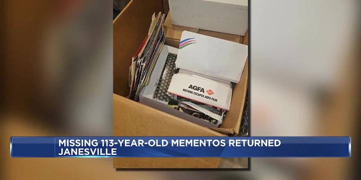 Janesville woman finds box of century-old mementos, reunites with family