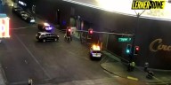 Pedestrian hospitalized after being struck in Downtown Las Vegas