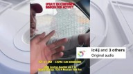 ICE agent smashes window of car in standoff