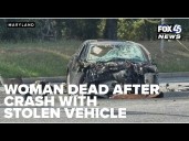 Woman dead after crash with stolen vehicle involving juveniles
