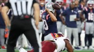 Mike Vrabel critical of Drake Maye’s fumble vs. Commanders