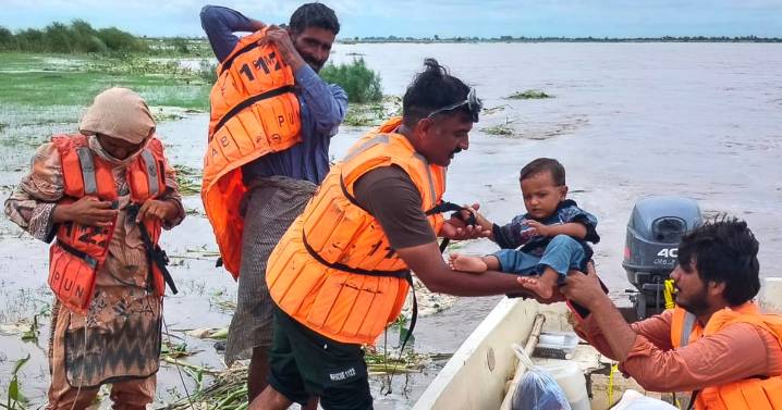Mass evacuations in eastern Pakistan as India releases water from swollen rivers