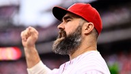 Jason Kelce loses his marbles with screaming Taylor Swift New Heights introduction
