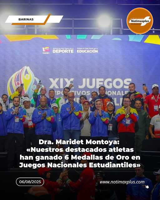 Dra. Montoya: «Nuestros destacados Atletas han ganado 6 Medallas de Oro en Juegos Nacionales Estudiantiles»