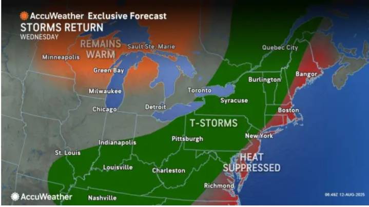 Thunderstorms in forecast for Wednesday as heat wave hits parts of N.J.