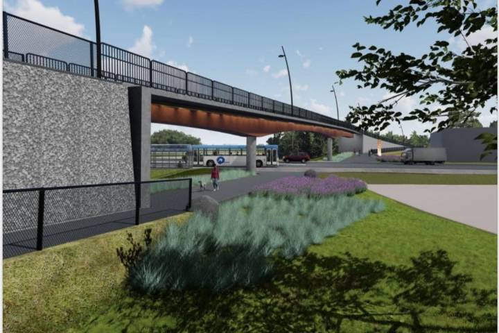Island Highway to shut down twice for pedestrian bridge installation in Colwood