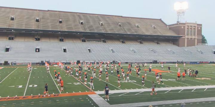 25 Sports Friday- August 1, 2025- Illini open football training camp plus we hear from the ISU Redbirds