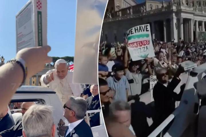 Pope Leo 'devours' pizza shipped from his favorite Chicago pie shop